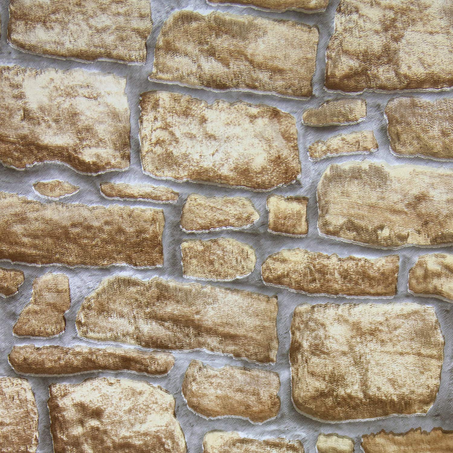 Fablon FAB10226 45 cm x 2 m Roll Stone Wall, Grey - Image 2