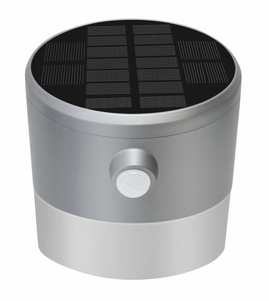 Luceco Solar Guardian Wall Light Outdoor, with PIR Motion Sensor, 2 Watts, Grey - Image 2