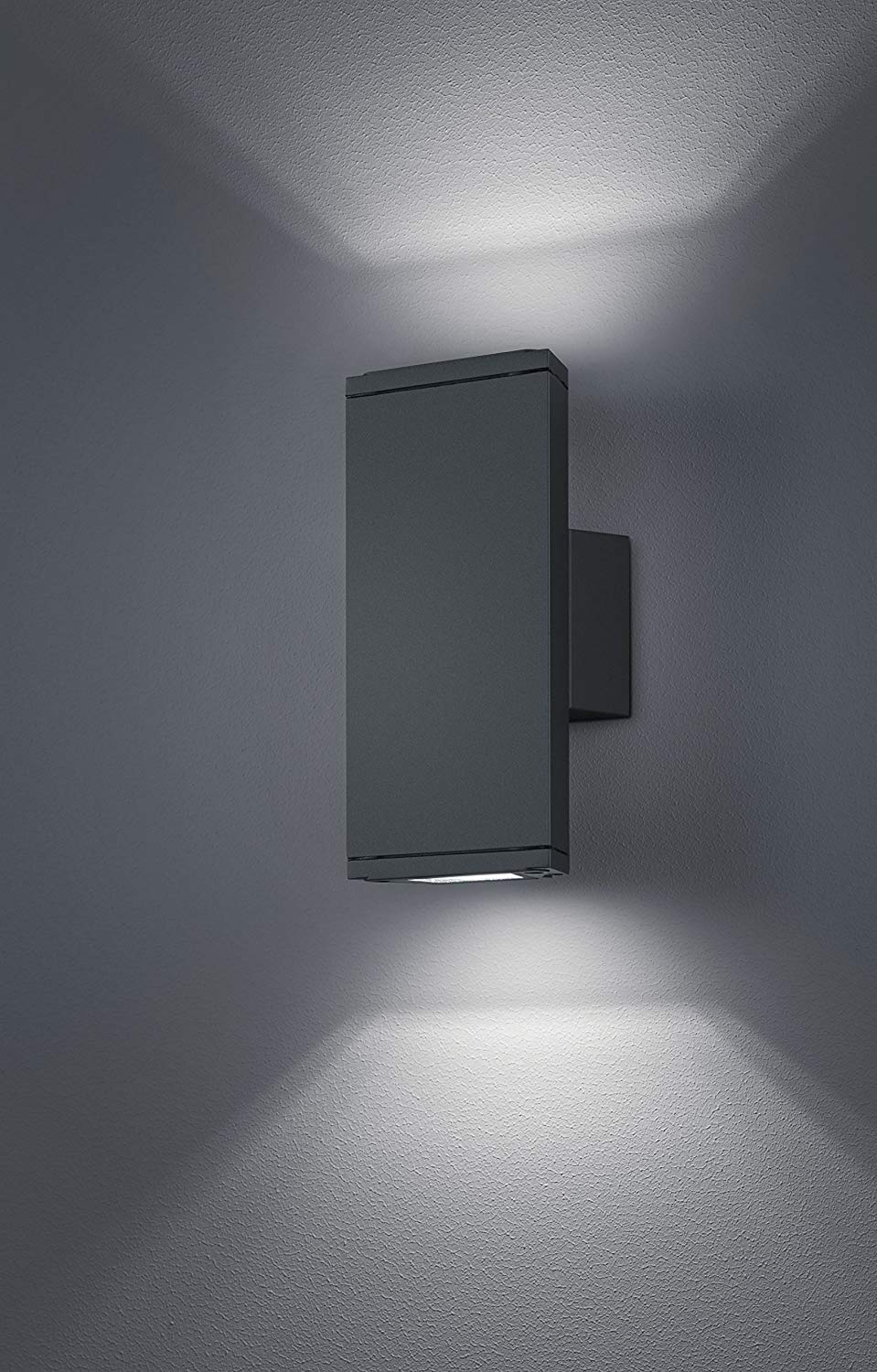 Trio Leuchten Colorado Cast Aluminium LED Outdoor Wall Light, charcoal 3 wattsW - Image 2