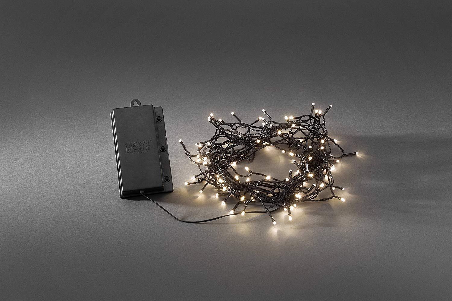 Konstsmide Christmas Lights/LED 240 Diodes Warm White Outdoor Battery Operated Fairy Lights/Outdoor or Indoor Use (IP44) / 6H Timer/Multi - Image 2