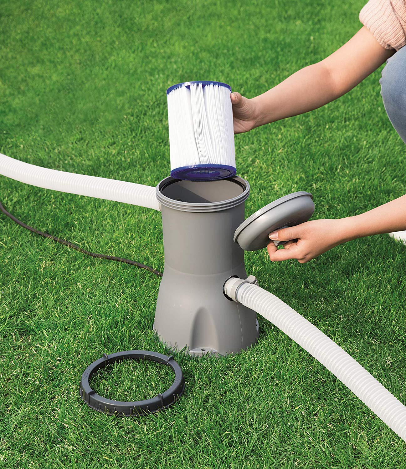 Bestway Flowclear Type II Filter Cartridge, Swimming Pool and Spa Filter, Easy Installation, Pool Cleaning Filter - Image 3
