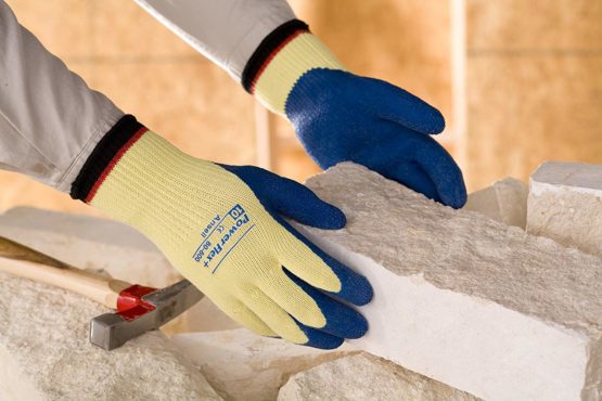 Ansell PowerFlex 80-600 Cut protection gloves, mechanical protection, Blue, Size 7 (Pack of 12 pairs) - Image 4