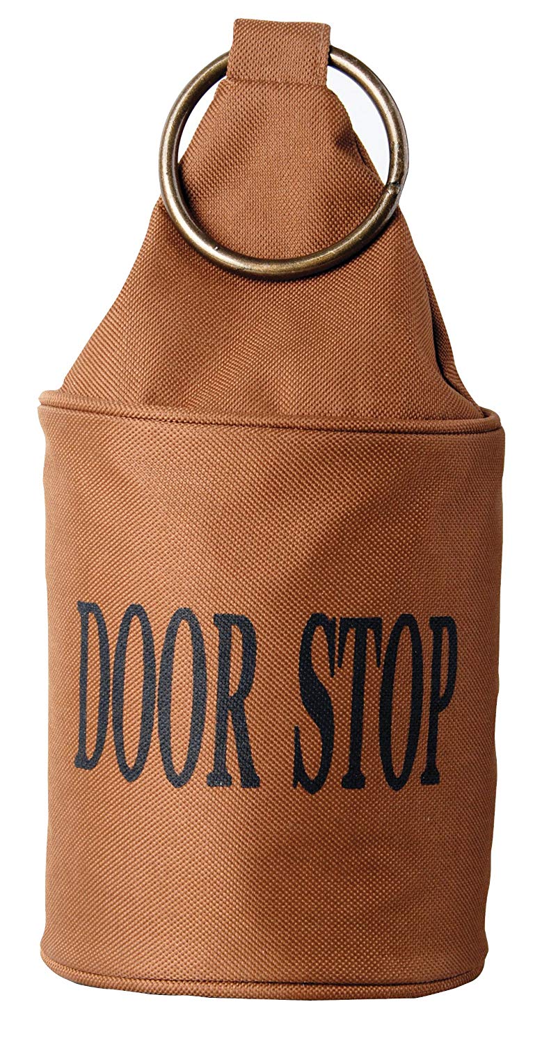 Fallen Fruits LH118 Fabric Doorstop with Ring, Brown, 13 x 13 x 28.5 cm