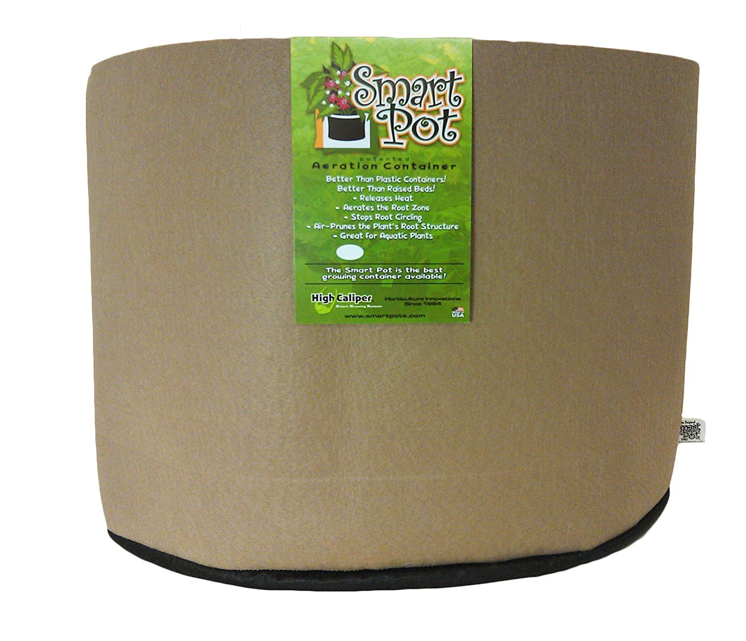 SMART POT Fabric Pot, Tan, 20 Gallon