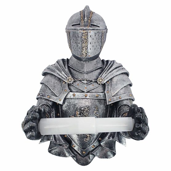 Design Toscano a Knight to Remember Gothic Bath Tissue Holder