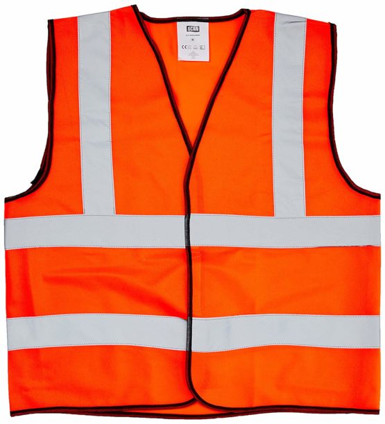 Scan SCAWWHVWMO Hi-Vis Safety Waistcoat Orange - Medium, Chest: 120 cm (47 Inch)