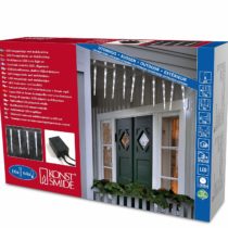 Konstsmide Outdoor Lighting Multifunction Frozen Icicle Light Set with 64 Multifunction LEDs - Ice White