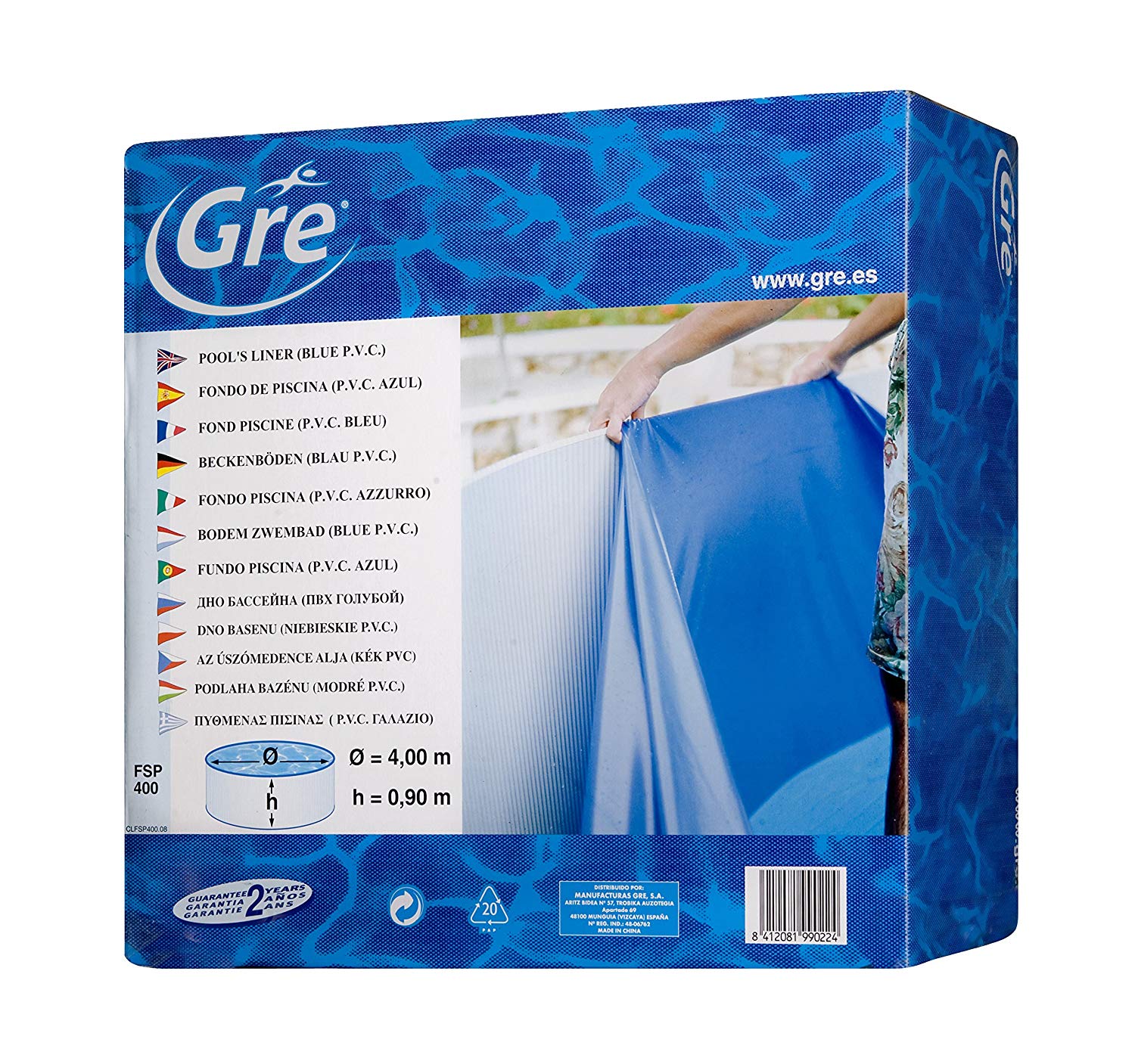 Manufacturas Gré Printed Liner gresite, Height 132 cm, thickness 50/100