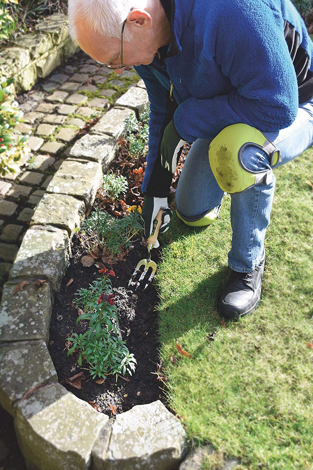 Spear & Jackson KNEEPAD5535KEW Kew Gardens Collection 3 Layer Garden Knee Pads - Image 2