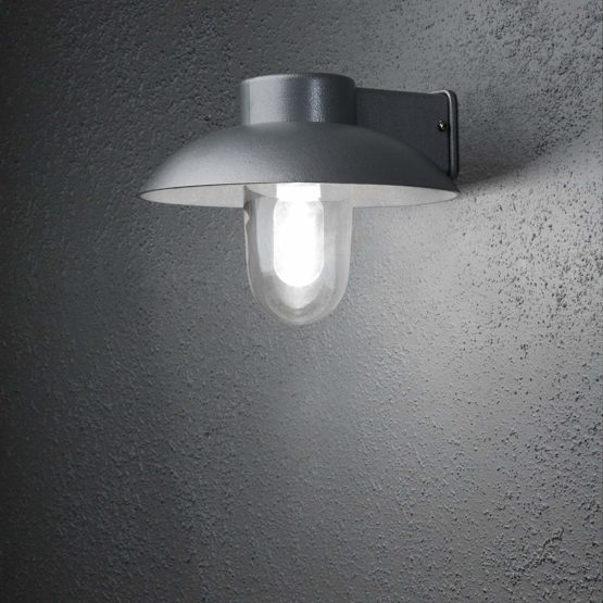 Konstsmide 415-250 Globe/Aluminium Handmade Mani Down Outdoor 1 x 60 W E27 Max Wall Lamp/IP44/Matt White Outside Light, 21.0 cm*31.0 cm*29.0 cm - Image 2