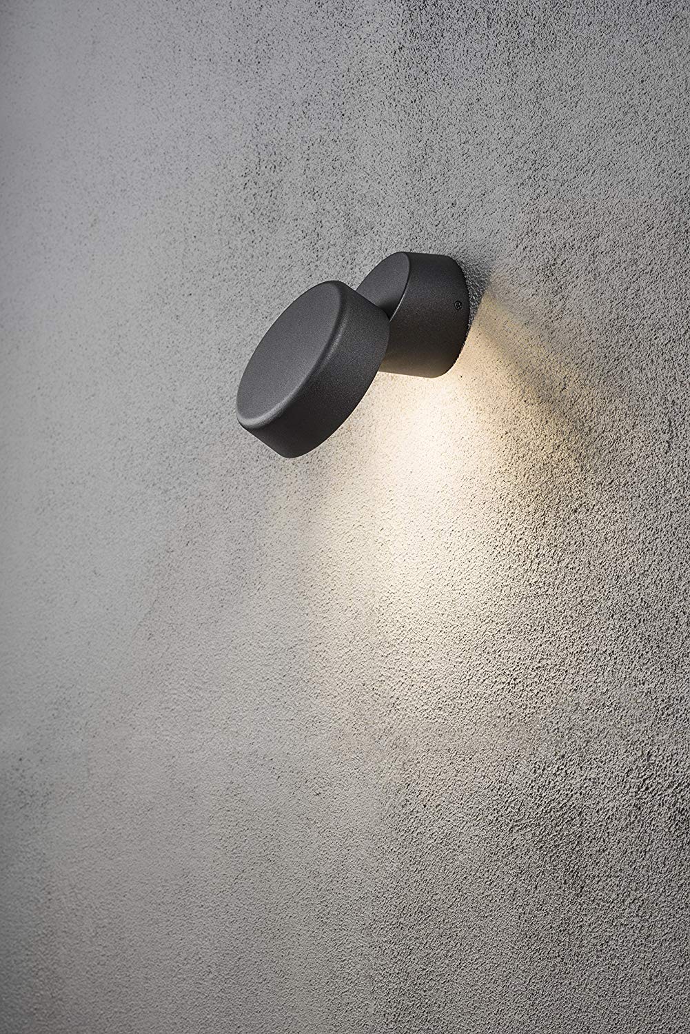 Konstsmide Outdoor Wall Lights/Vicenza Down Modern Outdoor Wall Lantern/High Power 1 x 4 W LED Wall Lamp/Clear Acrylic Lens/Aluminium/IP44/Outside Light Black - Image 2
