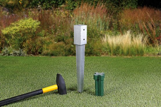 Gah-Alberts 211240 Insertion Tool for Fence Post Base Spikes 90 x 90/100 x 100 mm Diameter 100 mm Plastic - Image 2
