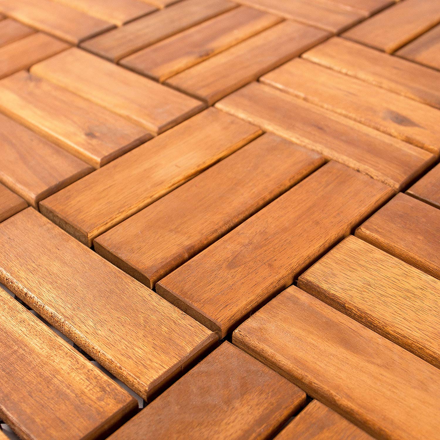 Vanage Wooden Decking Tiles Set of 9 Perfect as Terrace and Balcony