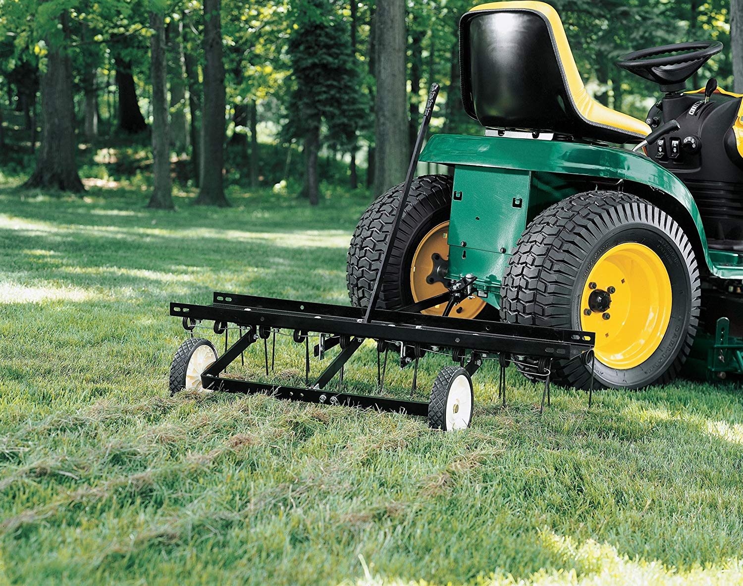 Agri-Fab AG45-0294 40-inch Working Width Spring-Tine Dethatcher - Black - Image 2