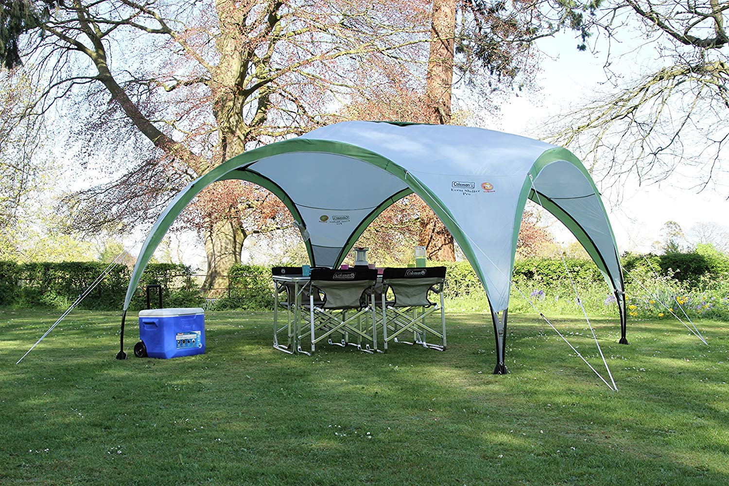 Coleman Unisex Adult Event Shelter, White and Green, Medium (3 x 3 m) - Image 3