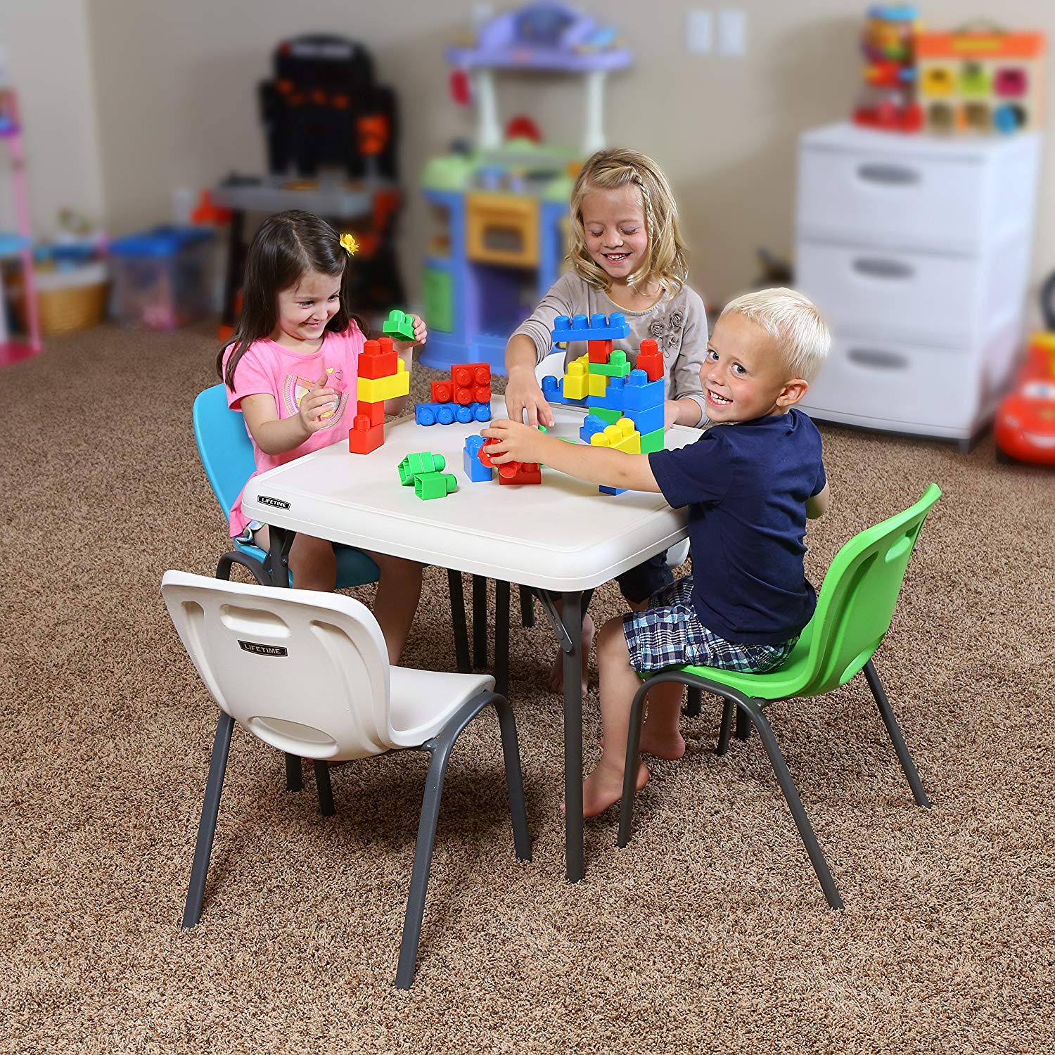 LIFETIME Children Chair - Almond (4-Piece) - Image 4