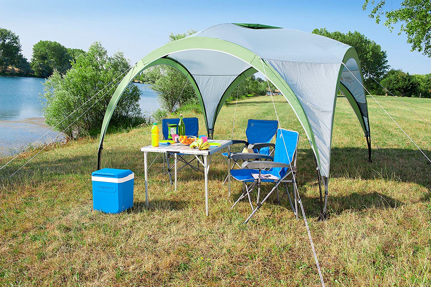 Coleman Unisex Adult Event Shelter, White and Green, Medium (3 x 3 m) - Image 4