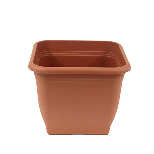 Greemotion Plastic Square Flower Pot - Terracotta - 58x58x46.2 cm - 76.5 L - Indoor/Outdoor