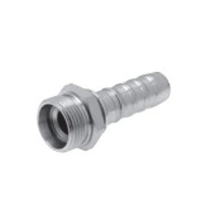 Gates Fluid Power 7100-12507-5 Hose Fitting, 12G22MDL Mega crimp Din 24 Deg Cone With O Ring, Light Series Male, Straight