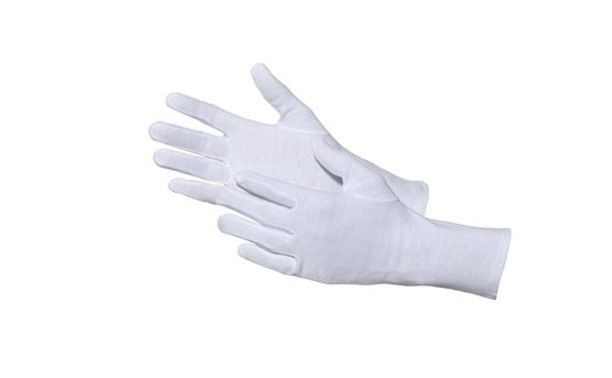 Jah 3203 OekoTex Lightweight Cotton Gloves – White, Size 8, Pack of 24