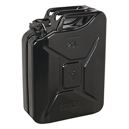 Sealey JC20B Jerry Can, 20L, Black