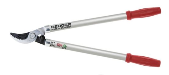 BERGER Lopping Bypass Classic, Length: 600 mm Made of high-Grade Steel, Pruning Shear with Stop Damper no. 4200, Red, 60x24x3.5 cm