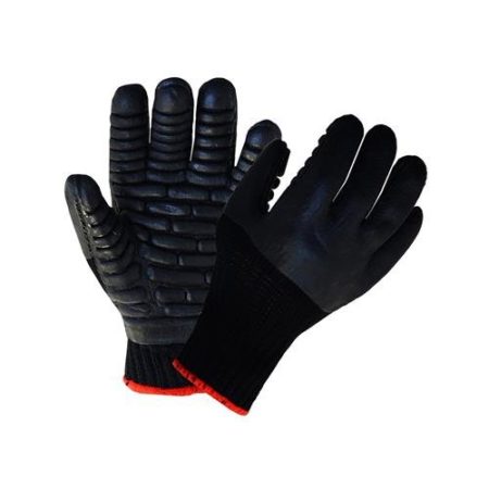 Polyco 8762 Anti Vibration Tremor Low Gloves, 1 Pair, Size Small, Black