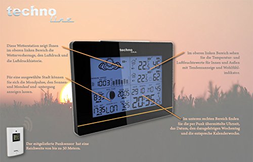 Technoline WS 6750 Digital Weather Station with clock (manuell setting) - Image 3