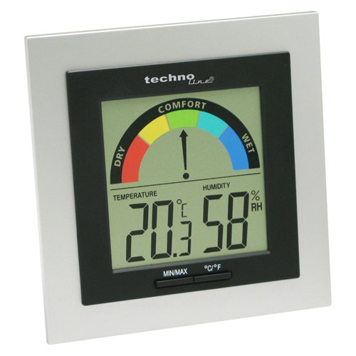 Technoline WS 9430 Weather Station - Black/Silver, 11.4x1.6x11.6 cm - Image 3