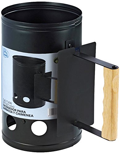 IMEX EL ZORRO Barbecue and Fireplace Lighter | 17 x 27 cm | Sturdy Steel with Wooden Handle