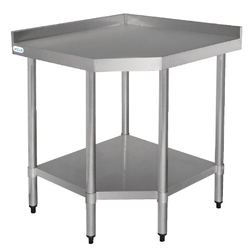 Vogue Stainless Steel Corner Unit 900X800X600 Kitchen Workshop Caddy Holder