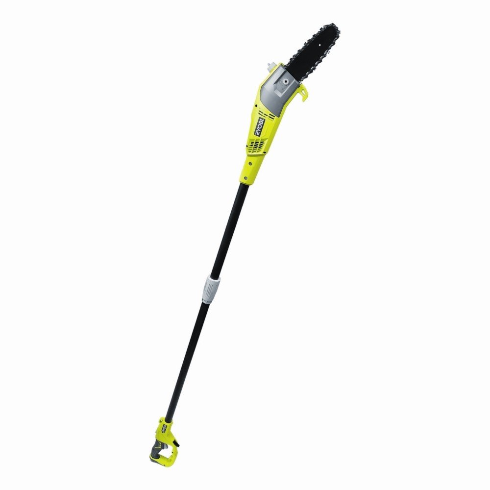 Ryobi - 750 W Pole Pruner - 25 cm Guide Inclined at 15° - 10 M/S - 90 cm Extension Tube Included - RPP755E