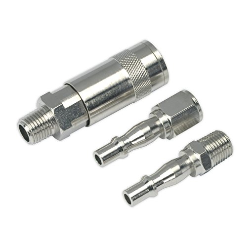 Sealey ACX60 Air Tool Coupling Kit 1/4"BSP, Silver, 27 x 79 x 157 mm