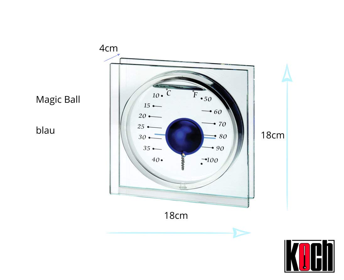 Koch Magic Ball 10211 Decorative Thermometer Blue - Image 2