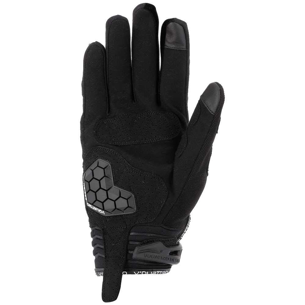 V Quattro Design Rush 18 Men's Gloves, Black, Size L - Image 2