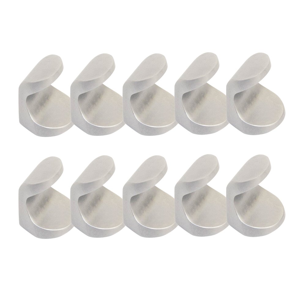 Design House 182345 Clove Knob, 10-Pack, Brushed Nickel