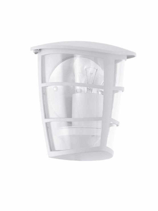 EGLO Outdoor Wall Light, Cast Aluminium, E27, 60 W, White