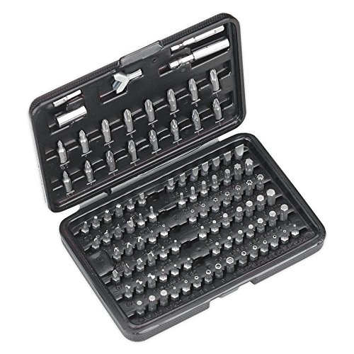 Sealey S0473 Power Tool with Security Bit Set, 100 Pieces, Silver, Variety pack
