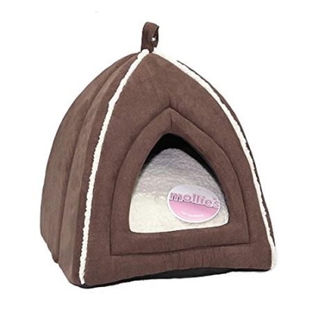 Petface Mollie's Luxury Faux Suede Igloo Cat Bed
