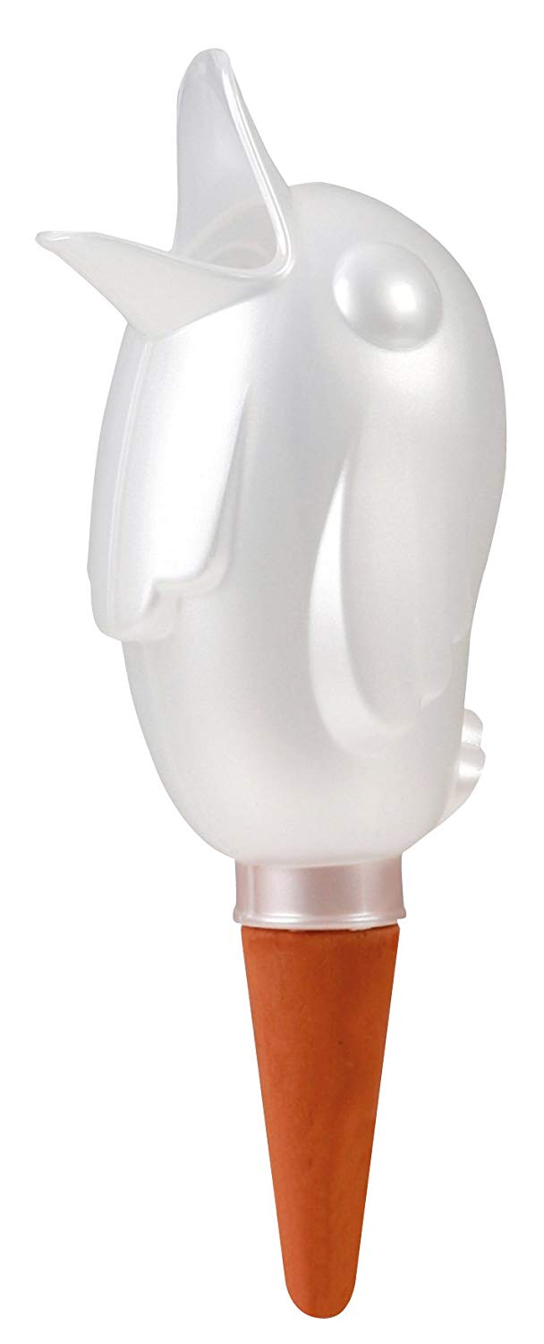 Scheurich Brdy XXL Water Dispenser, 1 x Champagne, 1000 ml Capacity, Watering Ball Small with Clay Base, Water Dispenser Plants and Flowers