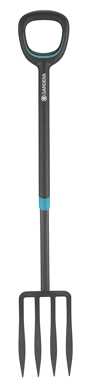 Gardena ErgoLine Telescopic Spade, Garden Spade of Quality Steel for Turning Over and Removing Soil with Foot Rest and Ergonomic D-Handle - Image 3