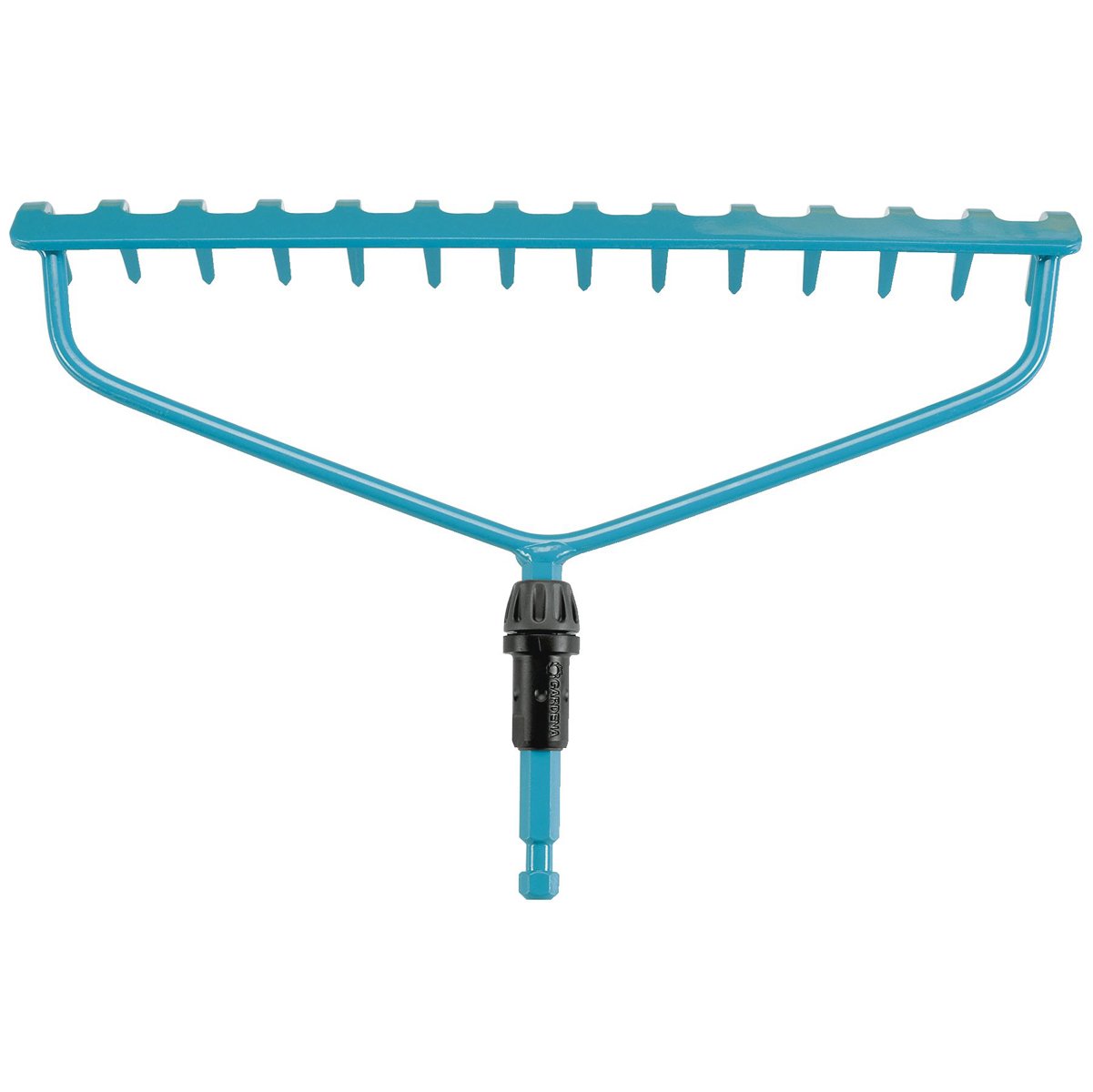Gardena combisystem Bow Rake: Robust rake with 14 tines, garden accessory for raking, working width 36 cm