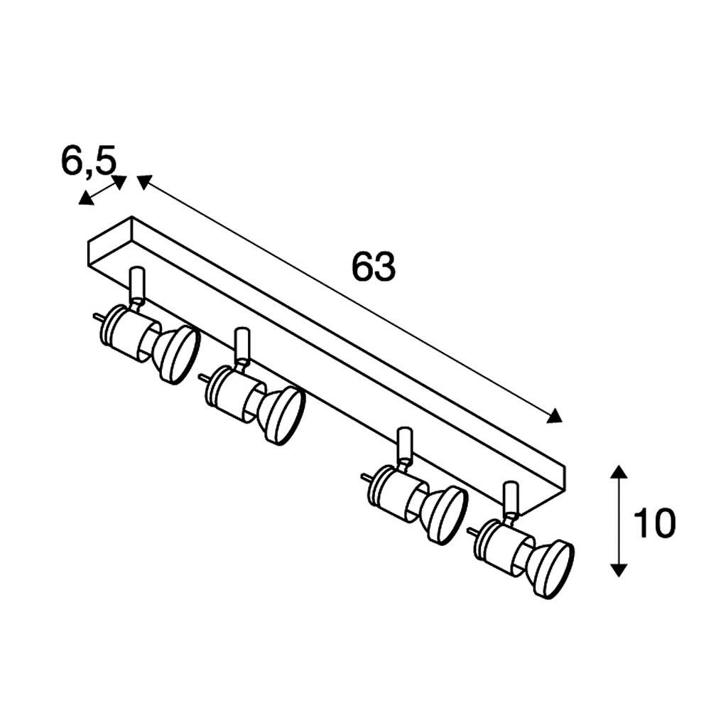 SLV Surface-Mounted Wall and Ceiling Light ASTO 4 / Internal Ceiling and Wall Illumination, Surface-Mounted Light, Wall-Mounted Light - Image 4