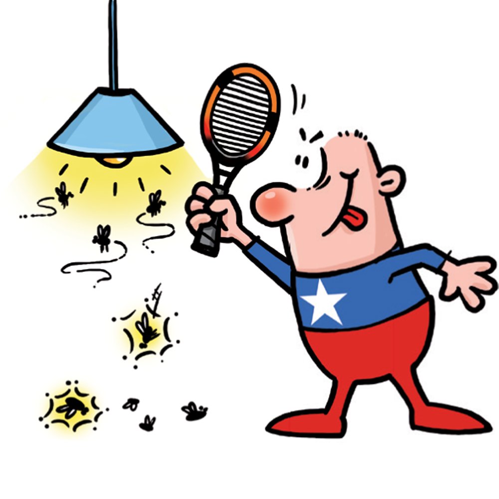 The Executioner Pro Fly Killer Mosquito Swatter Racket Wasp Bug Zapper Indoor Outdoor Over 55cm