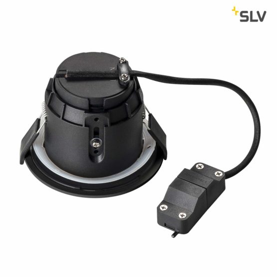 SLV VARU QPAR51 DL Walls, Paths, entrances, LED, recessed Light Outdoor, Garden lamp, Ceiling Spotlight / GU10 IP20/IP65 5W Black, Aluminium, 5 W - Image 2