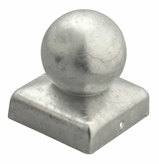 GAHrts Post caps for Wooden Post Head 90 x 90 mm with Ball, Galvanized, 20586 7