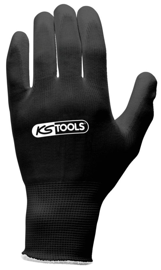 KS Tools 310.0470 Gloves, micro fine, black, 12 pair, L - Image 3