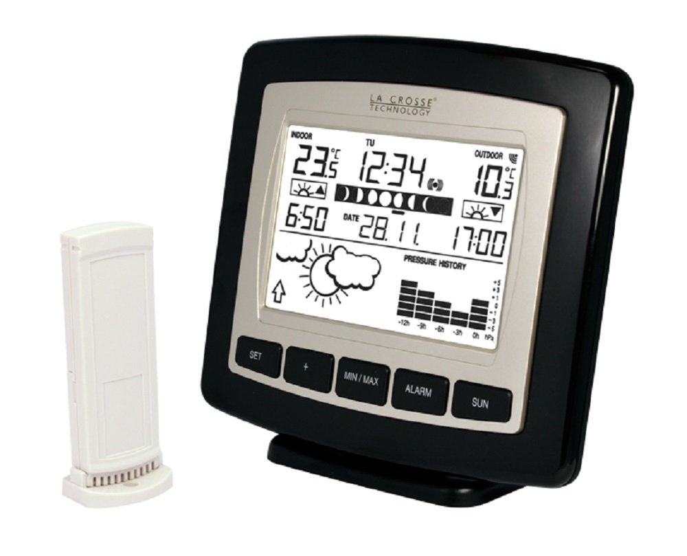 Station Météo Wifi La Crosse Technology LW3101 – Noire, Prévisions 3 Jours, Neuve