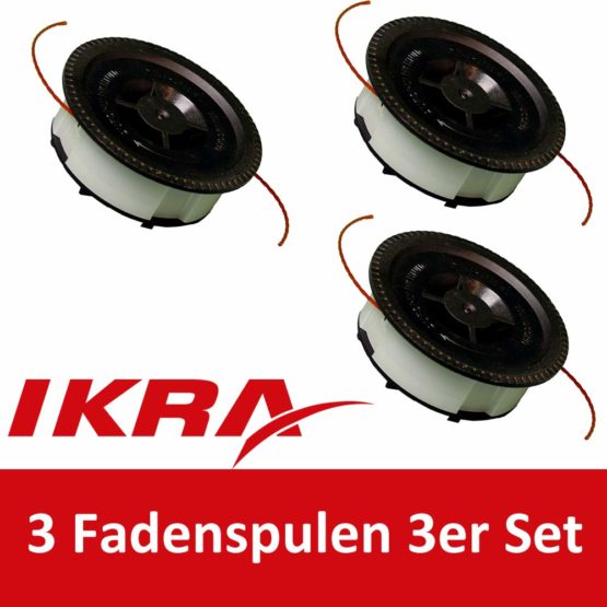 IKRA 13007005-3 Spools (VA/2) Set of 3 Spool for Grass Trimmer