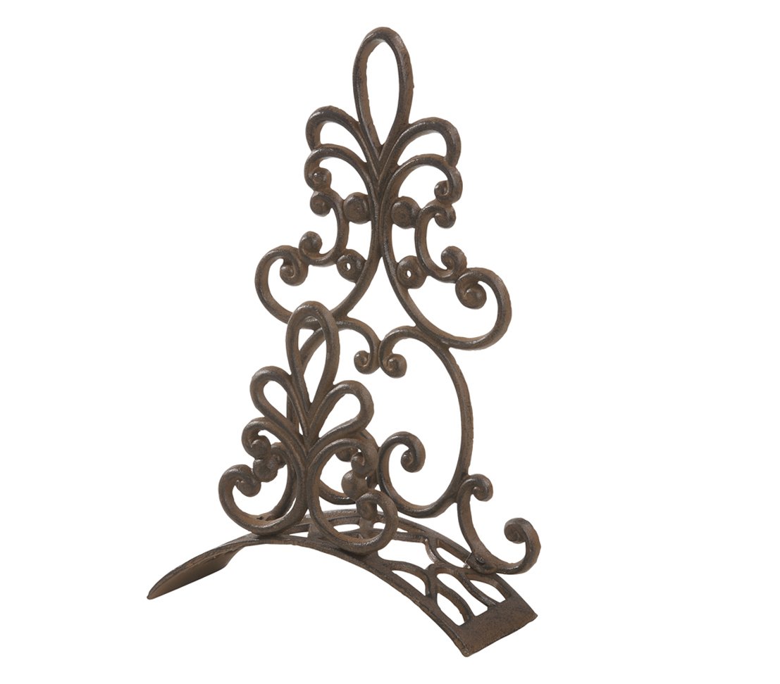 Dehner 1406123 Watering Hose Holder Cast Iron 12 x 50.00 x 31.00 cm, nostalgic Edelrostfarben, Rust, 50.00x12.00x31.00 cm